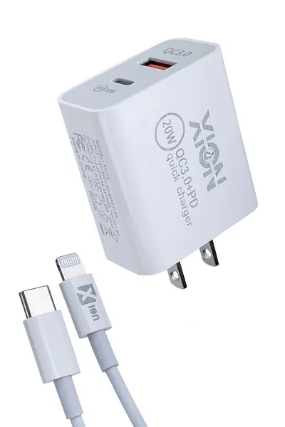 Cargador Con Cable Pd/Lightning 20w